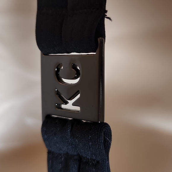 New𝅺 Kenneth Cole Black Cutout Mesh Detail Full Coverage One Piece Swimsuit  S - Picture 7 of 10